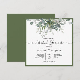 Eucalyptus Greenery Bridal Shower Invitation
