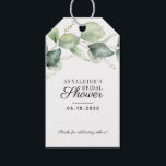 Eucalyptus Greenery Bridal Shower Thank You Favor Gift Tags<br><div class="desc">Our Elegant Eucalyptus Bridal Shower Gift Tag is the perfect finishing touch to elevate your special gift. This sophisticated tag embodies a refreshing blend of modern minimalism and traditional elegance,  making it an ideal choice for any bridal shower gift.</div>