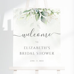 Eucalyptus Greenery Bridal Shower Welcome Sign