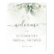 Eucalyptus Greenery Bridal Shower Welcome Sign