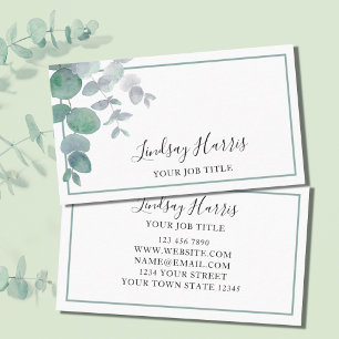 Eucalyptus Greenery Business Card