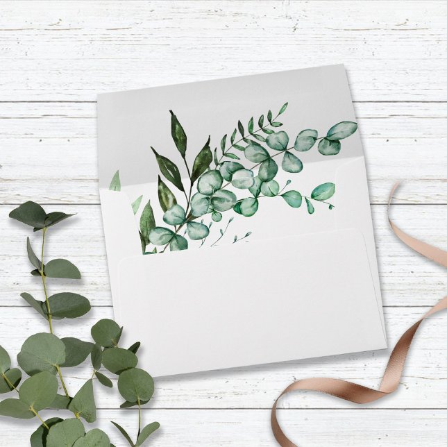 Eucalyptus Greenery Chic Envelope (Creator Uploaded)