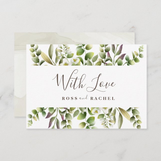 Eucalyptus Greenery Elegant  (Front/Back)