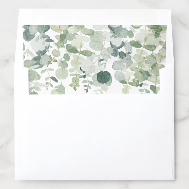Eucalyptus Greenery Elegant Envelope Liner (In Envelope)