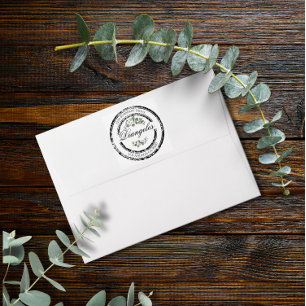 Eucalyptus Greenery Elegant Return Address  Envelope