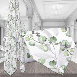 Eucalyptus Greenery Elegant Watercolor Wedding Neck Tie<br><div class="desc">A pattern of watercolor painted eucalyptus sprigs with gray eucalyptus vines and berries.</div>