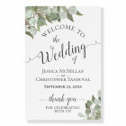 Eucalyptus & Greenery Elegant Wedding Welcome Sign