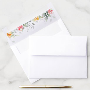 Eucalyptus, Greenery, Flowers, Safari, Baby Shower Envelope Liner