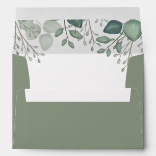 Eucalyptus Greenery Foliage Details Envelope