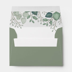 Eucalyptus Greenery Foliage Envelope