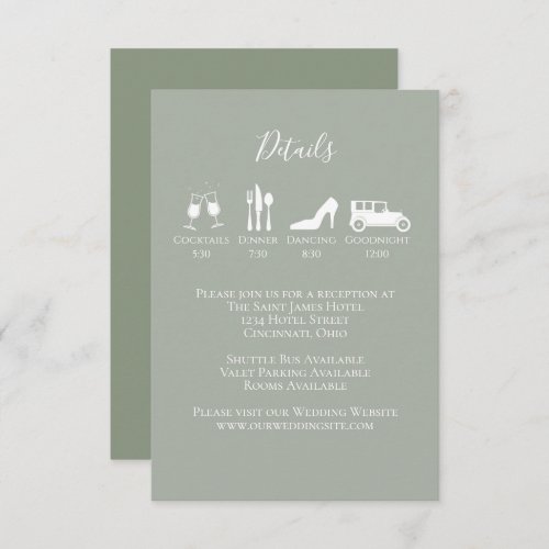 Eucalyptus Greenery Foliage Simple Details  Enclosure Card