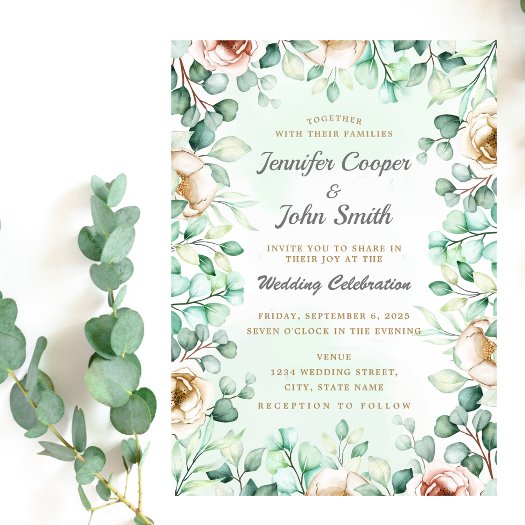 Eucalyptus Greenery Foliage Watercolor Wedding 
