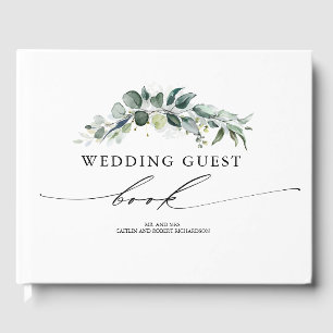 Eucalyptus Greenery Foliage Wedding Guest Book