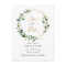 Eucalyptus Greenery Geometric Frame Save the Date