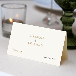 Eucalyptus Greenery & Gold Guest Names Place Card