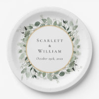 Eucalyptus Greenery Gold Sage Green Wedding