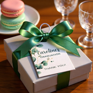 Eucalyptus Greenery Grad Party Gift Tags