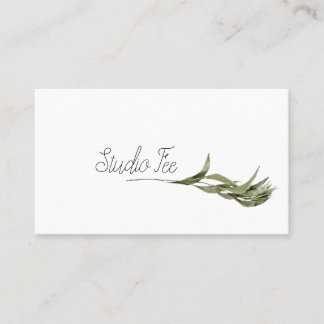 Eucalyptus greenery leaf business card