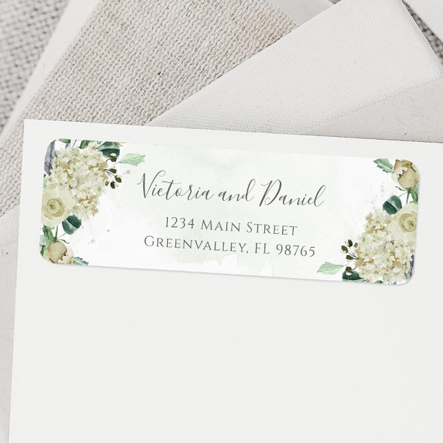 Eucalyptus Greenery Leaves Elegant Floral Address  Label (Creator Uploaded)