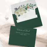 Eucalyptus Greenery Leaves Elegant Floral Wedding Envelope<br><div class="desc">An elegant floral envelope featuring watercolor roses and eucalyptus leaves with modern handwritten calligraphy.</div>