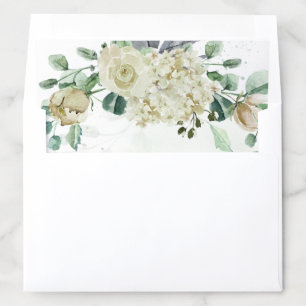 Eucalyptus Greenery Leaves Elegant Floral Wedding Envelope Liner