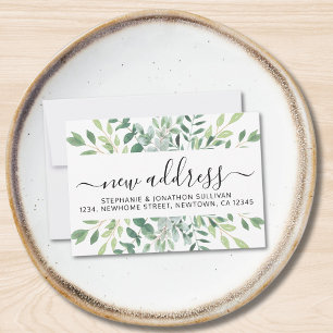 Eucalyptus Greenery Moving Announcement