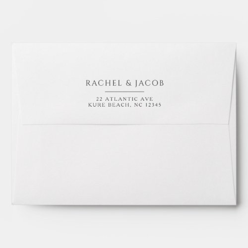 Eucalyptus Greenery on Watercolor Wedding Envelope