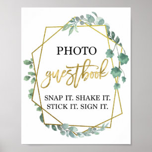Eucalyptus greenery Photo guest book