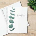 Eucalyptus Greenery Planner<br><div class="desc">This elegant Planner is decorated with a single watercolor eucalyptus spray.
Customize it with your name and year.
Use the Design Tool to change the text size,  style,  or color. 
Because we create our artwork you won't find this exact image from other designers.
Original Watercolor © Michele Davies.</div>