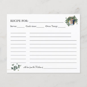 Eucalyptus greenery Recipe card Flyer