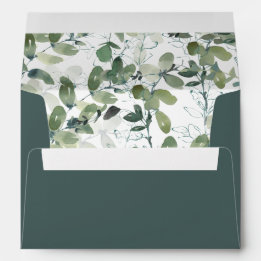 Eucalyptus Greenery Return Address Envelope