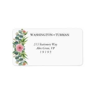 Eucalyptus  Greenery Return Address Label Supplies