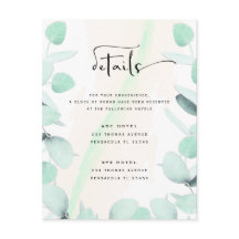 Eucalyptus Greenery Simple and Modern   Enclosure 