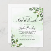 Eucalyptus Greenery Succulent bridal brunch (Front/Back)
