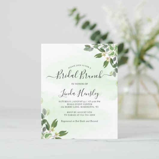 Eucalyptus Greenery Succulent bridal brunch (Standing Front)