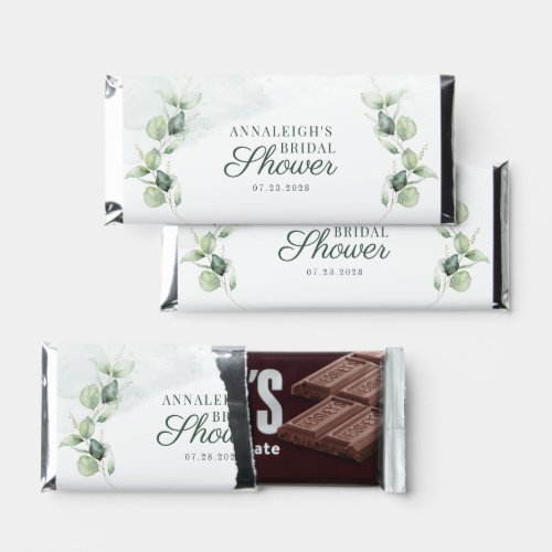 Eucalyptus Greenery Succulent Bridal Shower Party Hershey Bar Favors