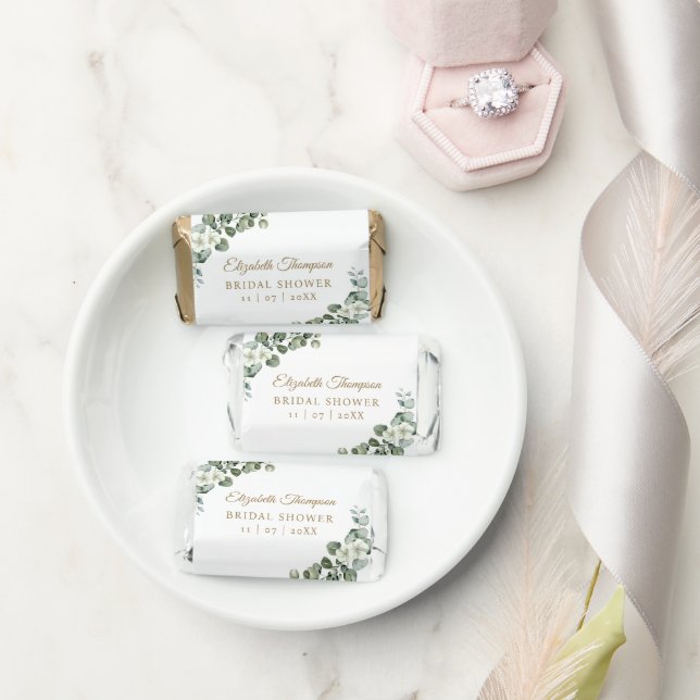 Eucalyptus Greenery Summer Bridal Shower Hershey's Miniatures (Wedding)