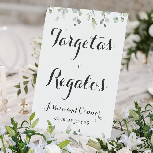 Eucalyptus Greenery Tarjetas Y Regalos Wedding Pedestal Sign