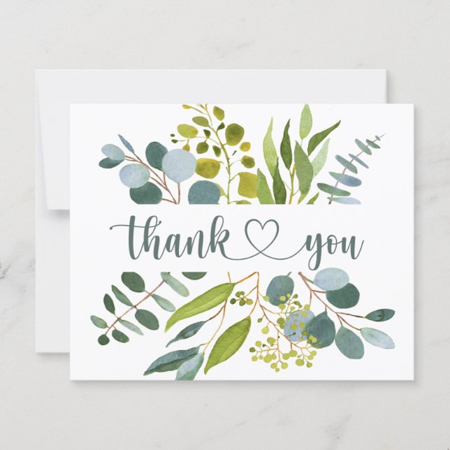 Eucalyptus Greenery Thank You (Front)