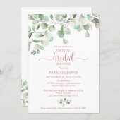 Eucalyptus Greenery Virtual Bridal Shower Invitation (Front/Back)
