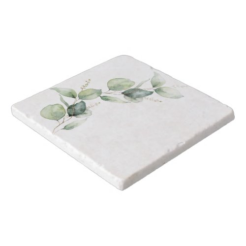 Eucalyptus Greenery Watercolor Botanical Trivet