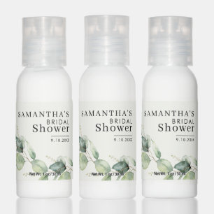 Eucalyptus Greenery Watercolor Bridal Shower Hand Lotion