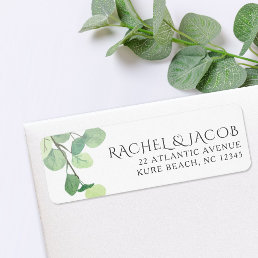 Eucalyptus Greenery Watercolor Return Address Label