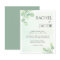 Eucalyptus Greenery Watercolor Wedding Invitation