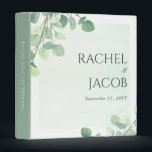 Eucalyptus Greenery Watercolor Wedding Photo 3 Ring Binder<br><div class="desc">This wedding design features pretty painted, watercolor eucalyptus branches on a watercolor muted green background. Click the customize button for more flexibility in modifying the text. Variations of this design, different paper types, as well as coordinating products are available in our shop, zazzle.com/store/doodlelulu. Contact us if you need this design...</div>