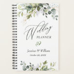 Eucalyptus Greenery Watercolor Wedding Planner<br><div class="desc">For further customization,  please click the "customize further" link and use our design tool to modify this template. If you need help or matching items,  please contact me.</div>