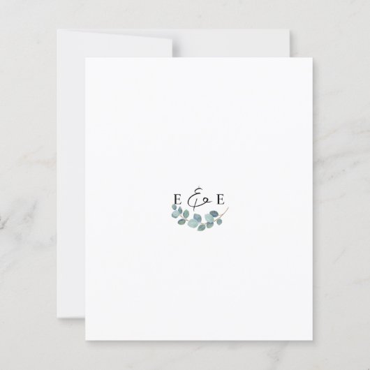 eucalyptus greenery wedding (Back)