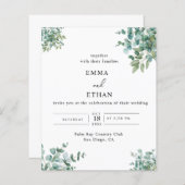 eucalyptus greenery wedding (Front/Back)