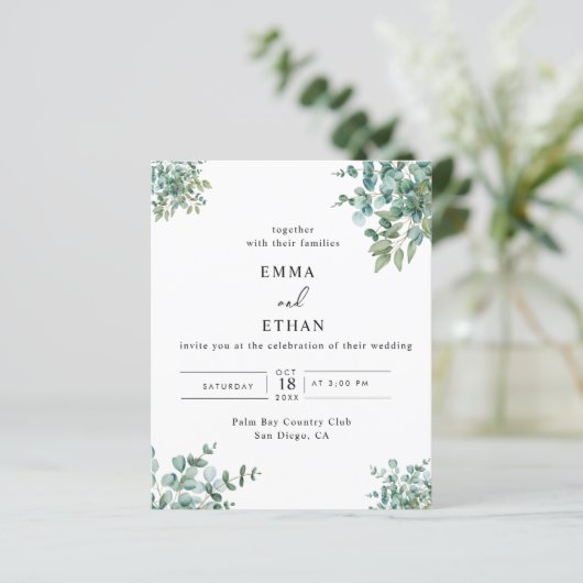 eucalyptus greenery wedding (Standing Front)