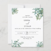 eucalyptus greenery wedding (Front)